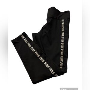 PINK Victoria's Secret Cozy Black Leggings